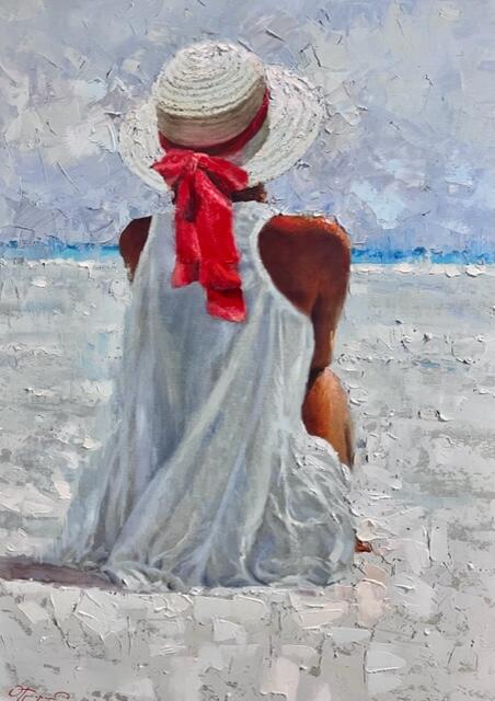 White Day at the Beach