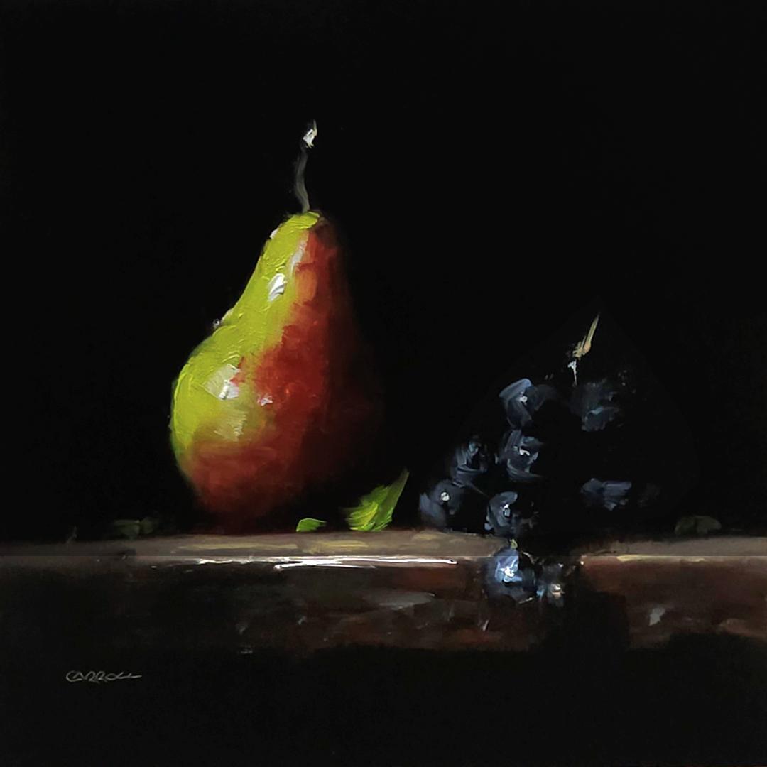 Pear with Grapes