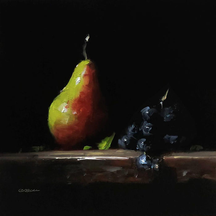Pear with Grapes