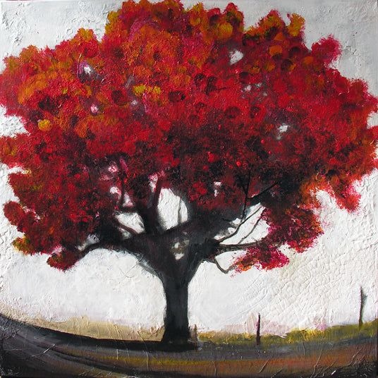 Fenceline Red Tree