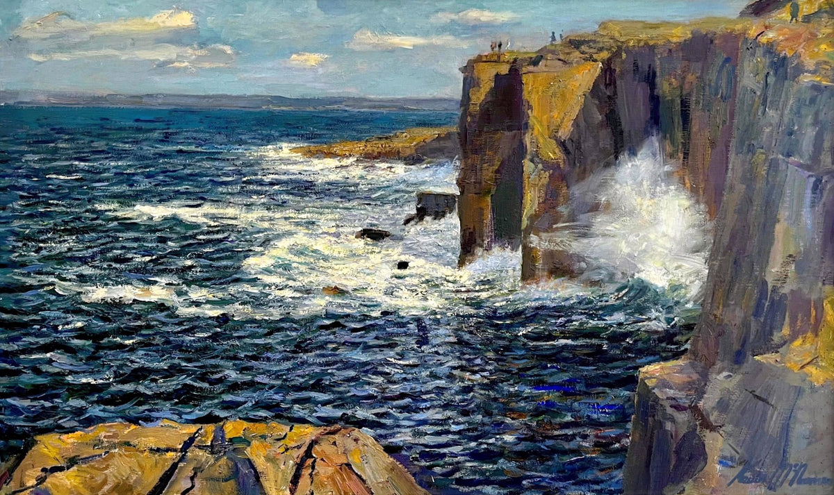 cliffs at fanore county clare by kevin mcnamara
