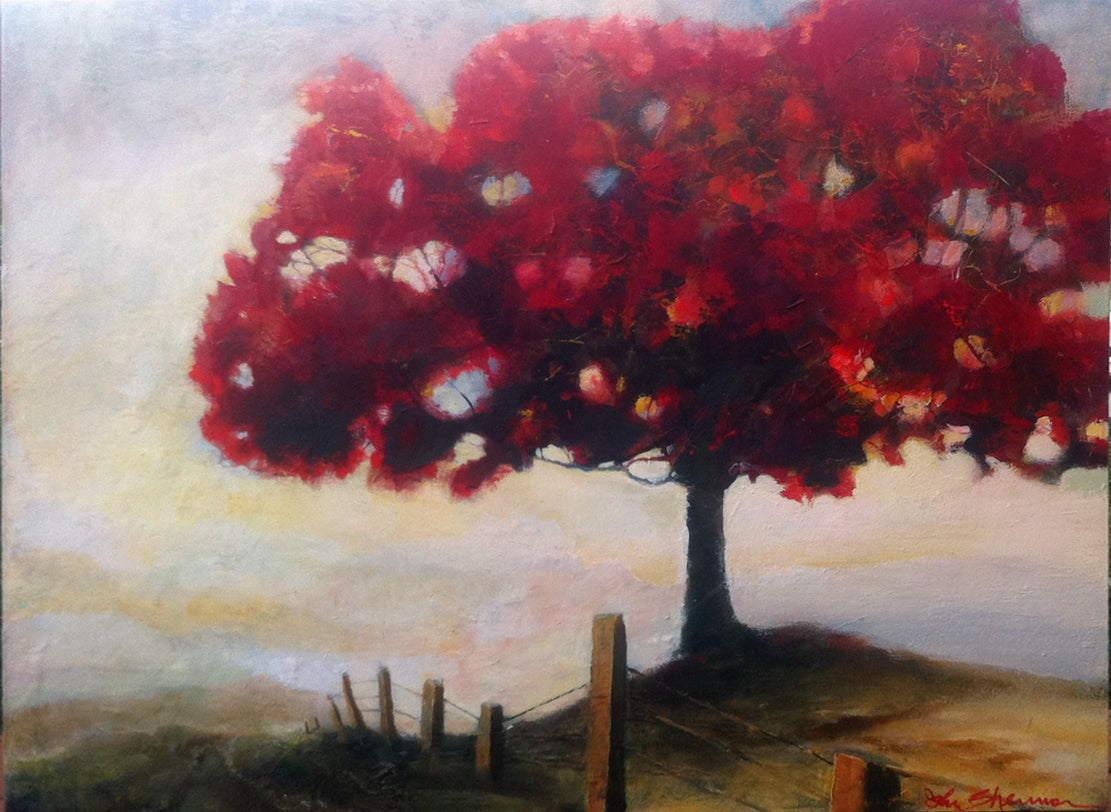 Red Oak Fence by John Sherman